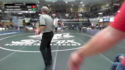 165 lbs Champ. Round 1 - Michael Garrett, Atchison-Maur Hill-Mount Academy vs Teagen Pfeifer, Russell Hs