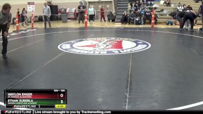 105 lbs Cons. Semi - Waylon Enger, St. Francis Gladiators vs Ethan Suberla, Askren Wrestling Academy