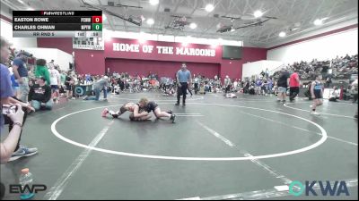 90 lbs Rr Rnd 5 - Easton Rowe, Ponca City Wildcat Wrestling vs Charles Ohman, Mannford Pirate Youth Wrestling