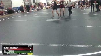 132 lbs Round 6 (8 Team) - Sam Vissers, Headhunters Green vs Jadon Shanholtz, 84 Athletes