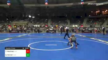 52 lbs Quarterfinal - Tobias Martinez, Maize WC vs Gino Ferrari, Team Punisher Wrestling