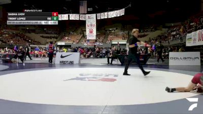 All Cadet Boys Freestyle Lower - 120 lbs Cons. Round 3 - Sasha Lvov vs Trent Lopez, Vacaville Wrestling Club