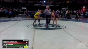 Girls 145 lbs 5th Place Match - Zia Budagher, St Pius X vs Ebony Balderrama, Gadsden