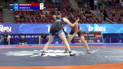 68 kg 1/4 Final - Firuza Esenbaeva, Uzbekistan vs Sophia Schaefle, Germany