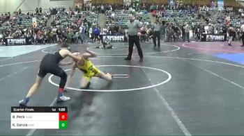 95 lbs Quarterfinal - Brian Peck, Yuba Sutter Combat vs Kaleo Garcia, Independent