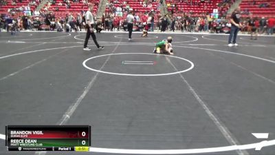 61 lbs Cons. Round 2 - Reece Dean, Pratt Wrestling Club vs Brandon Vigil, Duran Elite