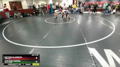 165 lbs Semifinal - Peyton Klaproth, Shoshoni vs Stryker Marvel, Kelly Walsh