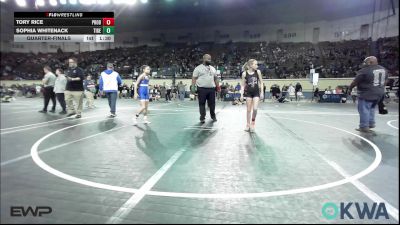 80 lbs Quarterfinal - Tory Rice, Prodigy Elite Wrestling vs Sophia Whitenack, Tiger Trained Wrestling