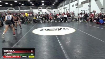 95 lbs Semis & 1st Wrestleback (8 Team) - Alex Ponce, Indiana Outlaws vs Liam Polk, West Shore Wrestling Club