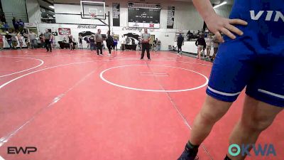 170-175 lbs Semifinal - Hayden Justice, Tahlequah Wrestling Club vs Wyatt Anderson, Vinita Kids Wrestling