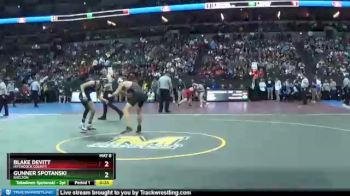 Cons. Round 2 - Blake Devitt, Hitchcock County vs Gunner Spotanski, Shelton