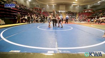 Quarterfinal - Cael Pritchard, Bristow Youth Wrestling vs Jason Lewis, Pryor Tigers