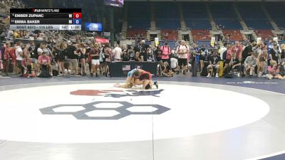 115 lbs Champ. Rd Of 16 - Ember Zupanc, Wisconsin vs Emma Baker, Michigan