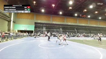 120 lbs Champ. Round 3 - Max Mendoza, Redwood -Visalia vs Joseph Scheer, Pahrump Valley