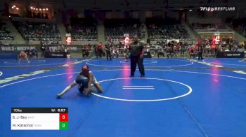 70 lbs Consolation - Shiloh Jackson-Bey, Whitted Trained vs Mason Katschor, Dundee, Mi WC