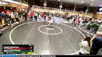 120 lbs Cons. Round 3 - Kaden Christman, Lake Roosevelt vs Brody Christensen, Seton Catholic