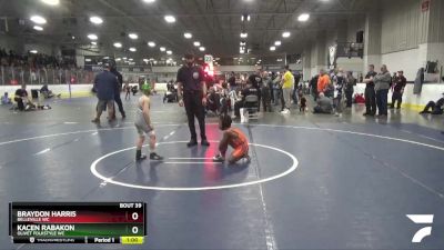 58 lbs Champ. Round 2 - Kacen Rabakon, Olivet Folkstyle WC vs Braydon Harris, Belleville WC