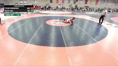 125 lbs Champ. Round 2 - Isaac Ash, Wabash vs Tyler Chenevert, Augsburg