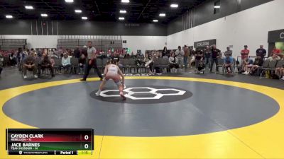 90 lbs Quarterfinals (8 Team) - Cayden Clark, Rebellion vs Jace Barnes, Team Missouri