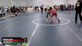 95 lbs Cons. Round 2 - Zachary Leto, Tampa Bay Tigers vs Bryson Coyer, Michigan West WC