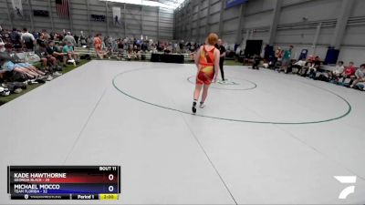 220 lbs Round 3 (8 Team) - Kade Hawthorne, Georgia BLACK vs Michael Mocco, Team Florida