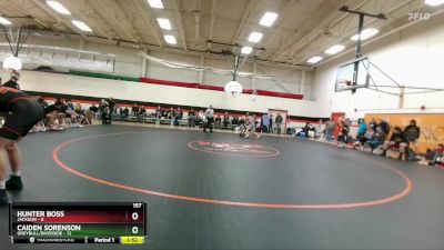 157 lbs Round 2 (4 Team) - Hunter Boss, Jackson vs Caiden Sorenson, Greybull/Riverside