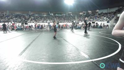 52 lbs Consi Of 8 #2 - River Landis, Verdigris Youth Wrestling vs Liliana Clitso, Darko Valley Wolf Pack