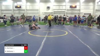 132-C lbs Consi Of 16 #2 - Seth Hartman, PA vs Bryson Galloway, PA