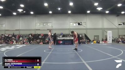 182 lbs Quarterfinals (8 Team) - AJ Heeg, Oklahoma Blue vs Rade Ostrander, Texas Red