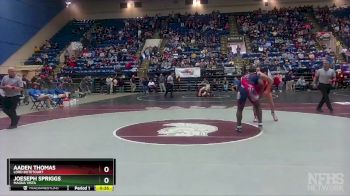 3 - 215 lbs 3rd Place Match - Aaden Thomas, Lord Botetourt vs Joeseph Spriggs, Magna Vista