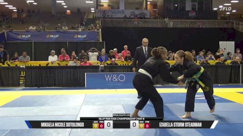 Mikaela Nicole Sotolongo vs Izabella Storm Steadman 2026 Pan Kids Jiu-Jitsu IBJJF Championship