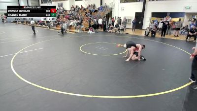 149 lbs Cons. Round 3 - Keagen Mabie, Manchester vs Dakota Quinlan, Rochester