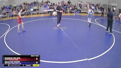 97 lbs Semifinal - Gunnar Wilson, Salem Elite Mat Club vs Braxton Short, Mat Sense Wrestling Club