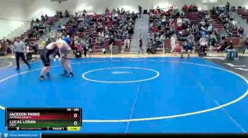 285 lbs Champ. Round 2 - Jackson Parke, Natrona County vs Lucas Loran, Cody