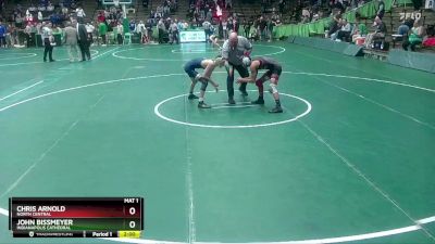 106 lbs Champ. Round 1 - John Bissmeyer, Indianapolis Cathedral vs Chris Arnold, North Central