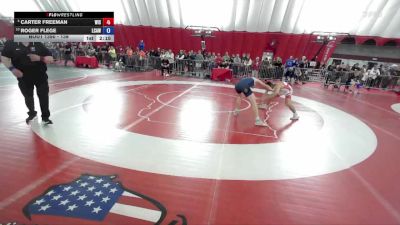 138 lbs Cons. Round 4 - Carter Freeman, Wisconsin vs Roger Flege, La Crosse Area Wrestlers