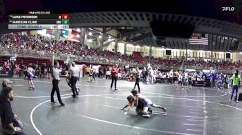 95 lbs Cons. Round 2 - Jameson Cline, Gering Wrestling Club vs Luke Petersen, Arlington Eagles
