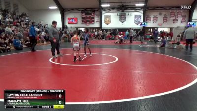 Quarterfinal - Layton Cole Lambert, Mediapolis Youth Wrestling vs Mahkayl Hill, CHAMPIONS WRESTLING