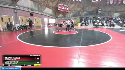 285 lbs Cons. Round 2 - Luis Centeno, Moorpark College vs Brayan Macias, Palomar College