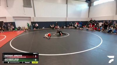 44 lbs Cons. Semi - Anthony Arroyos, El Paso Enforcers Wrestling Club vs Antonius Leija, Pirate Wrestling Club