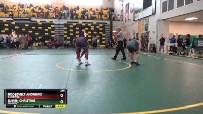 285 lbs Semifinal - Roosevelt Andrews, BARBERTON vs Daren Christine, CONNEAUT