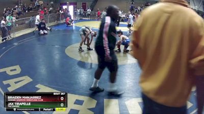 67 lbs Cons. Round 3 - Braiden Manjarrez, Sanger Warpath Wrestling Club vs Jax Tirapelle, The Empire