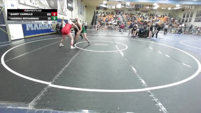 155 lbs Cons. Round 4 - Hassina Mohammad, Irvine vs Sandy Carrillo, Hemet