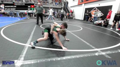 80 lbs Semifinal - Jaxon Roller, Raw Wrestling Club vs Rylan Henry, Brushy Wrestling Club