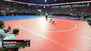 Girls 107 lbs Cons. Round 2 - Cailyn Whittier, Mukwonago Girls vs Brianna Derouin, Menasha Girls