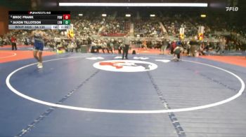 3A-138 lbs Champ. Round 1 - Jaxon Tillotson, Lyman vs Broc Frank, Powell