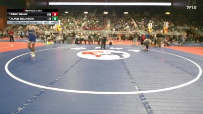 3A-138 lbs Champ. Round 1 - Jaxon Tillotson, Lyman vs Broc Frank, Powell