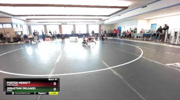 145 lbs Champ. Round 2 - Sebastian Delgado, Eagle vs Porter Merritt, Star Valley