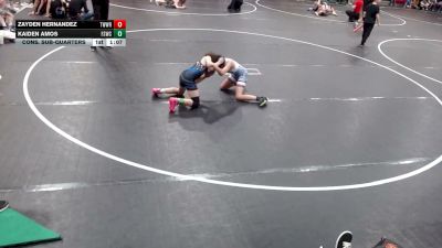 84 lbs Cons. Sub-quarters - Zayden Hernandez, TW Wrestling vs Kaiden Amos, Fighting Squirrels Wrestling Club