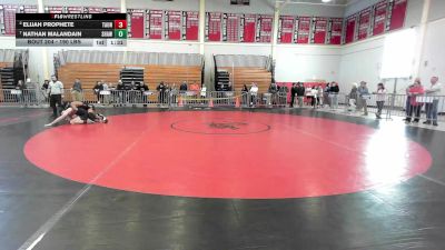 190 lbs Quarterfinal - Elijah Prophete, Taunton vs Nathan Malandain, Shawsheen